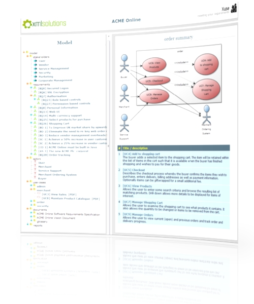 HTML Model view of xuse